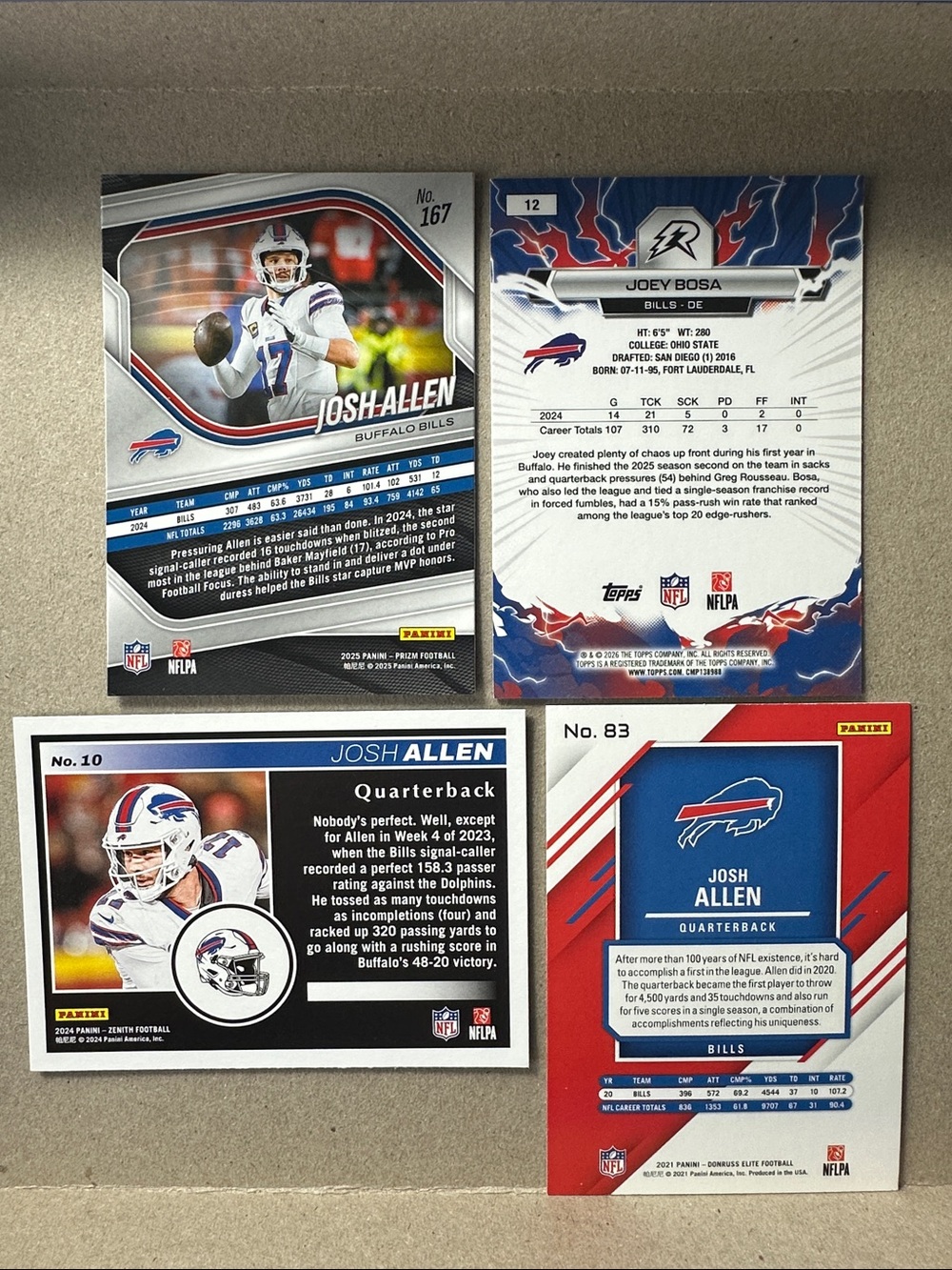 Josh Allen Bills w/ James Cook, Hawes/Bosa Lot of 19 - Picture 3 of 15
